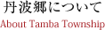 丹波郷について About Tamba Township